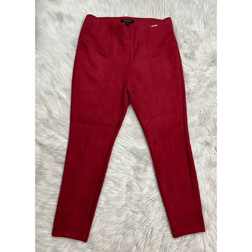 Andrew Marc Red Cropped Pants